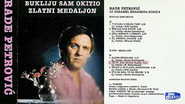 Rade Petrovic - Cetir' oka nocas placu