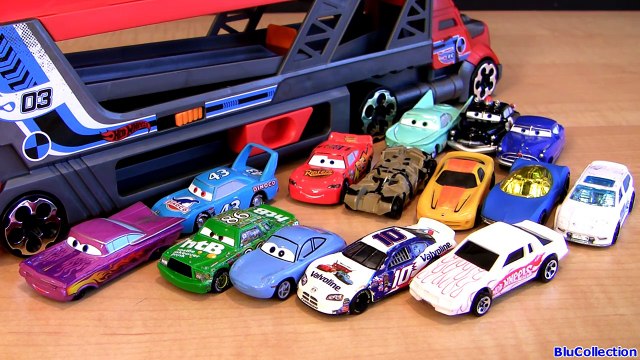 Hot Wheels Rapid-Fire Launcher Blastin Rig Semi-Truck Using Disney Pixar Cars 2 Toys Hauler