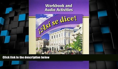Big Deals  Asi Se Dice, Level 1, Workbook and Audio Activities (Spanish Edition)  Free Full Read