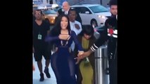 Nicki Minaj and Meek Mill arrive at the MTV VMAs