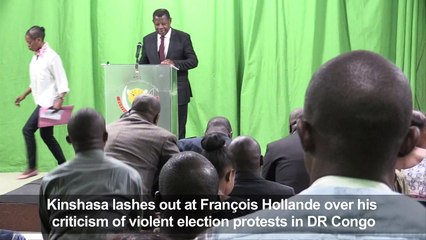 Kinshasa lashes out at France after criticism by Hollande