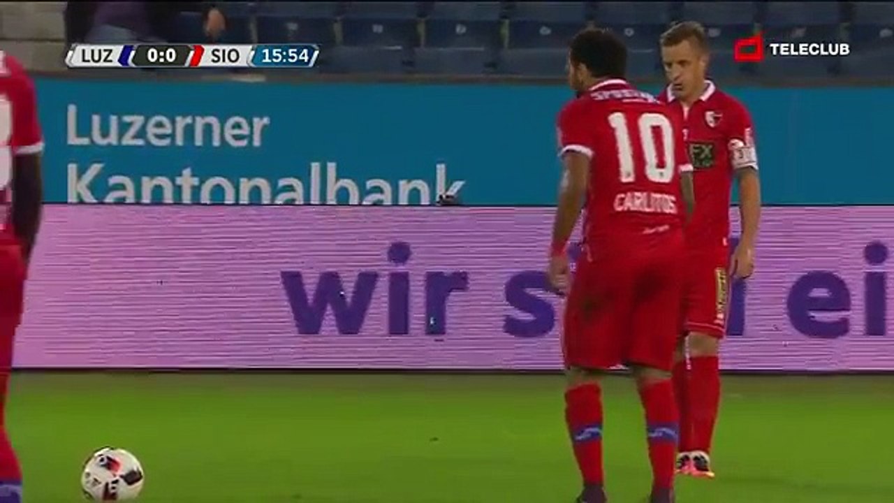 FC luzern 0:1 FC Sion (Swiss Super League 8. Runde 2016/2017 22 .September 2016)