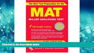 Online eBook MAT -- The Best Test Preparation for the Miller Analogies Test (Miller Analogies Test