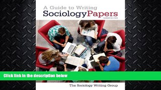 FAVORITE BOOK  A Guide to Writing Sociology Papers