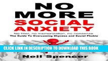 Collection Book No More Social Anxiety: The Guide To Overcoming Shyness and Social Phobia