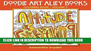 Collection Book Attitude Is Everything: Coloring Book (Doodle Art Alley Books) (Volume 3)