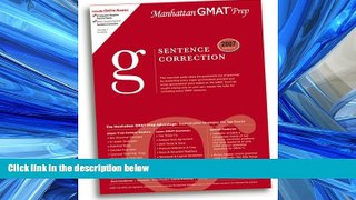 Enjoyed Read Sentence Correction GMAT Preparation Guide (Manhattan GMAT Preparation Guide: