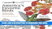 Collection Book America s Favorite Birds: 40 Beautiful Birds to Color