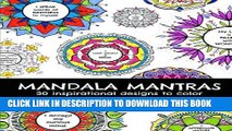 Collection Book Mandala Mantras: Coloring book