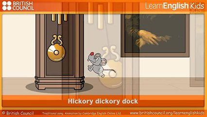 Hickory dickory dock - Nursery Rhymes & Kids Songs - Learn English Kids British Council