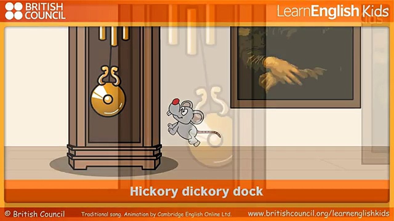Hickory dickory dock - Nursery Rhymes & Kids Songs - Learn English Kids British Council