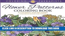 Collection Book Flower Patterns Coloring Book - A Calming And Relaxing Coloring Book For Adults