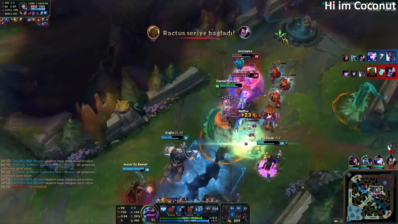 LoL Best Moments #60 Sunfire Cape Penta steal (League of Legends)