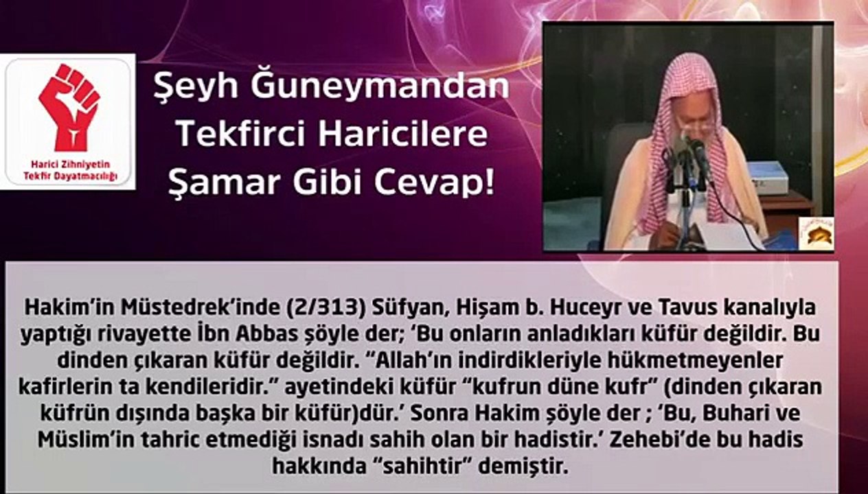 ĞÜNEYMİN ASLİ KAFİRDİR SİZ SANARDINIZKİ TAĞUTA MUHAKEME OLANLARI MUAYYEN TEKFİR EDER AMA ASLA TEKFİR ETMEZ MELUN