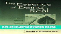 New Book The Essence of Being Real: Relational Peer Support for Men and Women Who Have Experienced