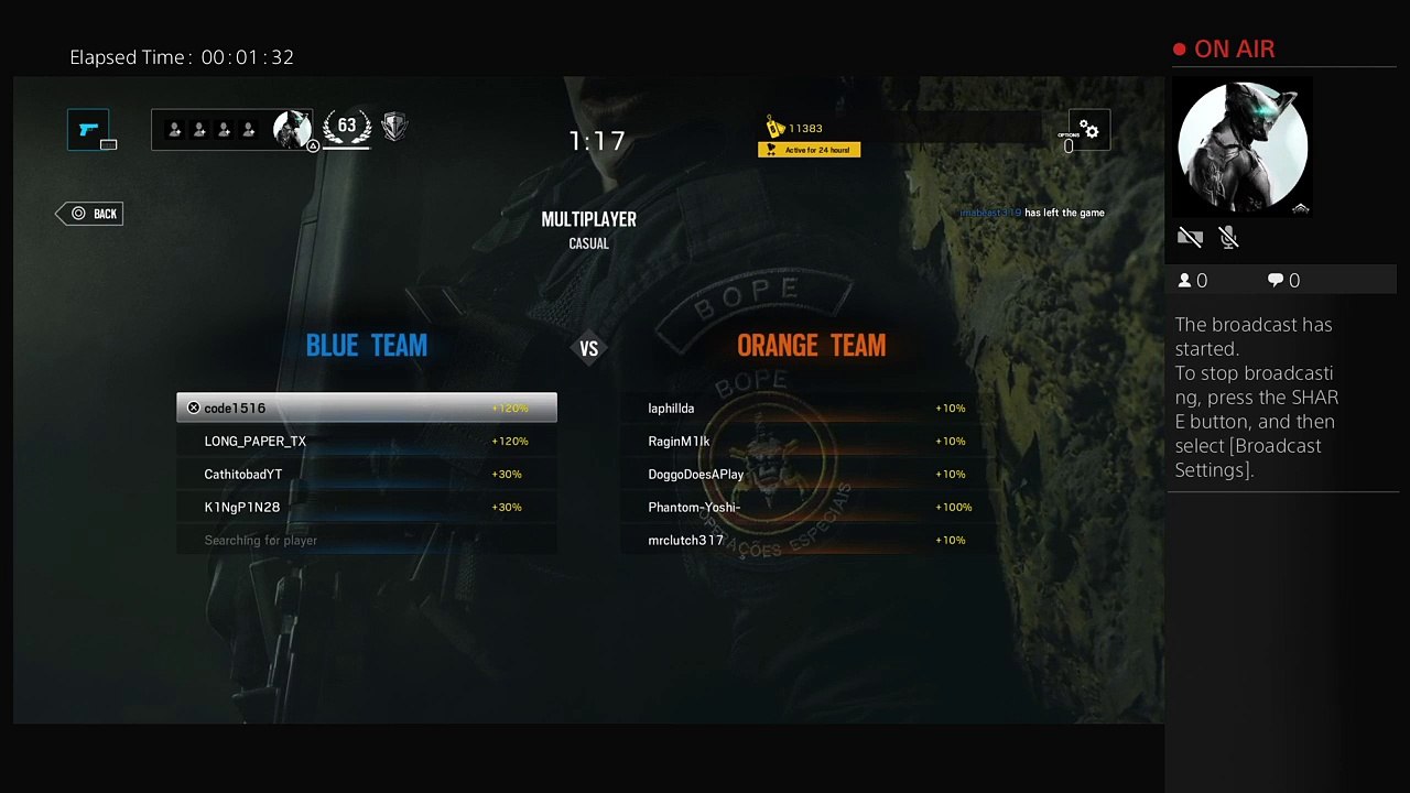 code1516's Live PS4 Broadcast
