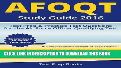 [PDF] AFOQT Study Guide 2016: Test Prep   Practice Test Questions for the Air Force Officer