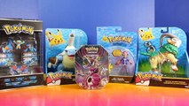 Huge Pokemon Toy And Trading Card Collection With Pack Opening Tin And Pikachu And Ash
