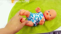 How to Bath a Baby Toy Baby Doll Bathtime Nenuco Baby Girl Change Diaper