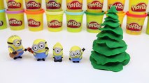 Play Doh Minions Decorate Christmas Tree | Fun & Easy DIY Play Doh Creations!