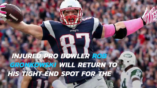 Rob Gronkowski returns to New England Patriots offense