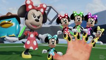 Colors Minnie Mouse Finger Family Compilation | Nursery Rhyme Playlist with 3D Custom Minnie Kid Fun