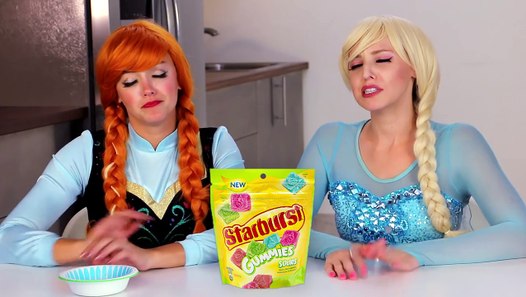 Frozen Elsa Vs Anna Sour Challenge Sour Candy And