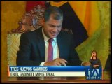 Correa hace cambios en su equipo de gobierno