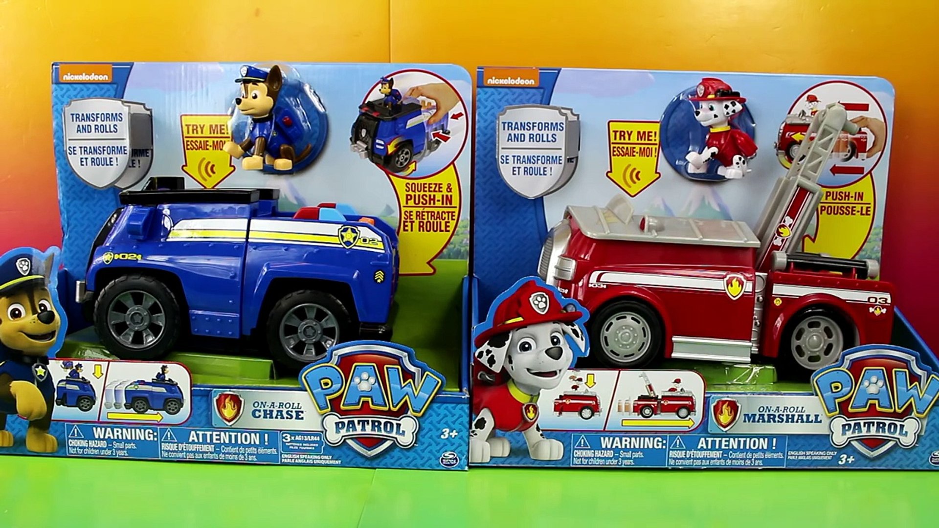 paw patrol on a roll marshall