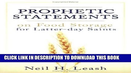 [PDF] Prophetic Statements on Food Storage for Latter-Day Saints Popular Colection