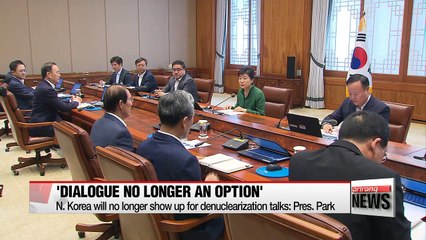 N. Korea will no longer show up for denuclearization talks: President Park