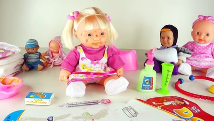 Baby Doll Toy Like in Real Life Baby Doll Syringe Injection Funny Video