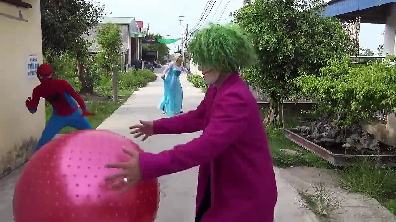 Spiderman vs Joker Boxing Dance Frozen elsa vs Pinks SpiderGirl Pranks Fun superheroes-9SRDgHyQ3Jo part 13