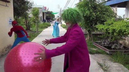 Spiderman vs Joker Boxing Dance Frozen elsa vs Pinks SpiderGirl Pranks Fun superheroes-9SRDgHyQ3Jo part 11
