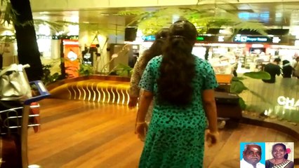 changi airport my daughter and wife  M .Thiravida Selvan   05.09.2016