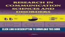 [PDF] Research in Communication Sciences and Disorders: Methods for Systematic Inquiry Full