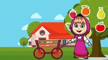 Masha And The Bear with PJ Mask eats Donuts Lollipop and Ice cream Nursery Rhymes Kids Animation