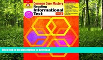 READ  Reading Informational Text, Grade 1 (Reading Informational Text: Common Core Mastery)  BOOK