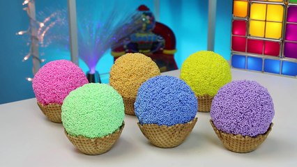 RAINBOW Play Foam Pretend Ice Cream Cones Surprise Toys Sofia the First Paw Patrol My Little Pony!