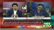 Ishaq Dar is a Fraud and he is going to use Bahama leaks to save himsef, Hassan Nisar thrashes him-- NEO NEWS beep his sound twice