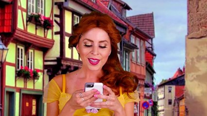 Pokemon Go In Real Life with Disney Princesses Anna, Elsa, and Belle. DisneyToysFan