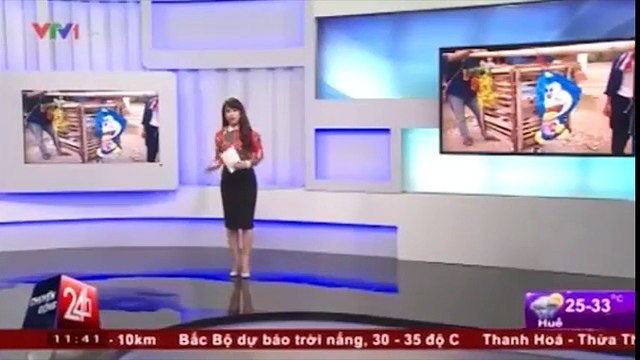 Tin tức - Nông dân Thái Lan dùng mèo máy Doraemon để cầu mưa