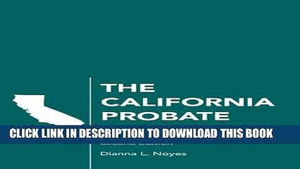 [PDF] The California Probate Paralegal, Second Edition [Full Ebook]