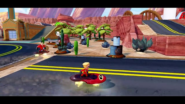 The Incredibles Superheroes Saves Lightning Mcqueen Disney Pixar Cars From Jail & T Rex Dinosaurs!