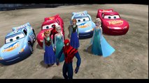 Wheels On The Bus Spiderman & Frozen Elsa w/ Lightning McQueen Cars Dinoco Plus More Nursery Rhymes