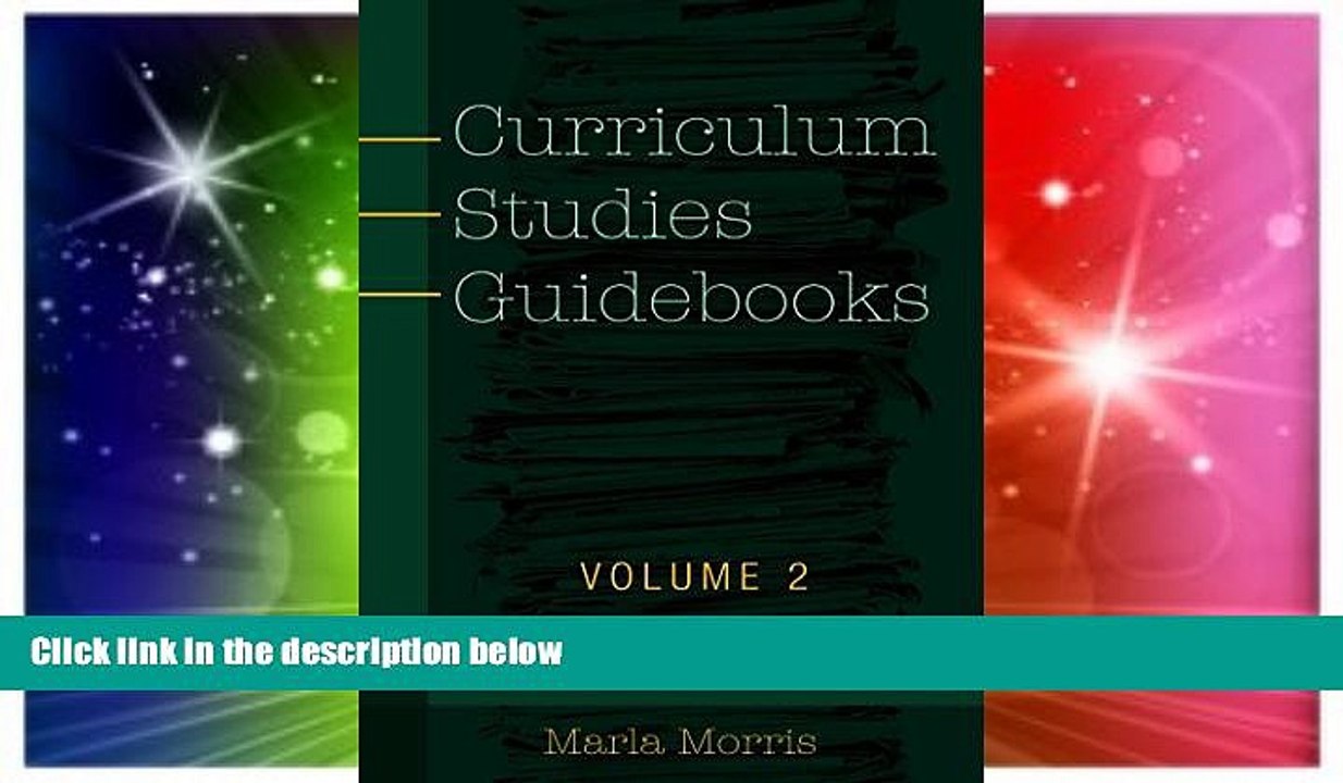 Big Deals  Curriculum Studies Guidebooks (Counterpoints)  Free Full Read Best Seller