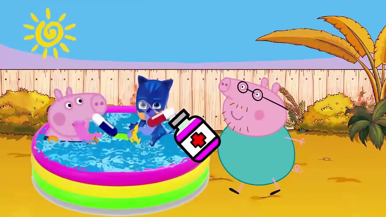 Peppa Pig With Pool #Peppa pig Crying #Nursery Rhymes English Cartoon #Finger Family