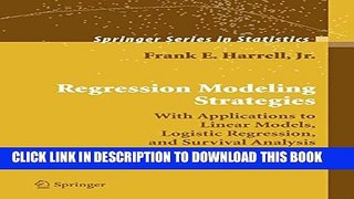 [PDF] Regression Modeling Strategies: With Applications to Linear Models, Logistic Regression, and