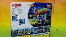 Toy Story Imaginext Rex with Spaceship Rex saves Buzz Lightyear & Woody from Zerg Pizza Planet