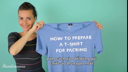 Mẹo vặt - Làm cách nào để đóng gói chiếc áo thun gọn nhất